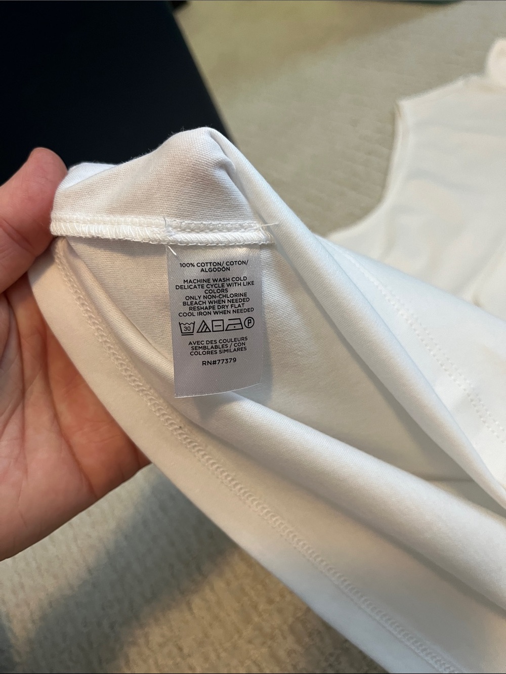 Ann Taylor White Sleeveless Tie-Neck Shell - Picture 4 of 4